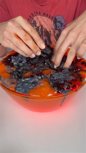 Sliimeyhoney Slime Shop on Instagram: "Let’s make the satisfying AI lava slime 🌋 I’m so sad about the tutorial guys it was 20 minutes of audio less footage 😔 Butttt maybe if this gets enough views I’ll do it again 😛 #slime #satisfying #asmr #slimeshop #lavaasmr"