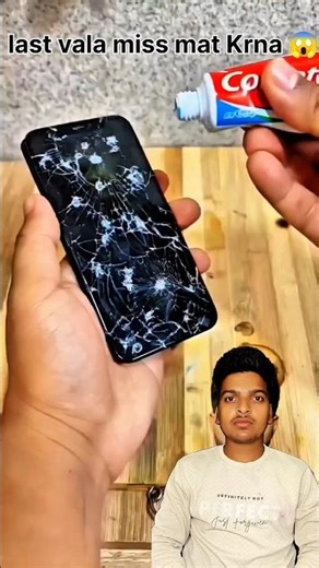 Broken Screen Repair 😱 Toothpaste Magic Trick 📱✨ #viral #Shorts
