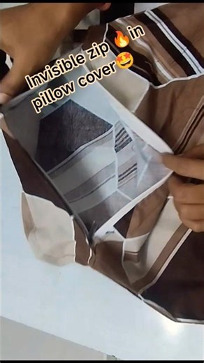 invisible zip 🔥in pillow cover🤩।। bahut Aasan tarike se Pillow Cover Mein Jeep Lagaye।।#diy # yt