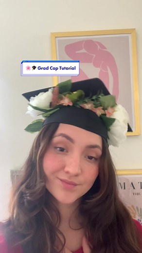 DIY Flower Graduation Cap Tutorial