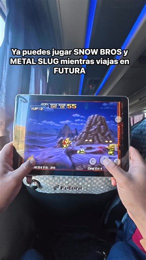 Ya puedes jugar SNOW BROS y METAL SLUG en las pantallas MAX de Actia de México mientras viajas en los nuevos Autobuses Futura Oficial | Movilbus TV con David Gasca