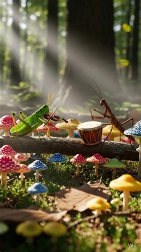 When a Grasshopper and Mantis Make Music