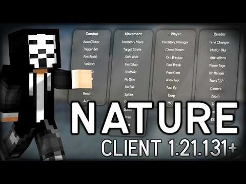 *Best* Minecraft Bedrock 1.21.131 Cheats | Nature Hack Client 🌳