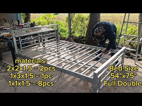 Detachable Bed making, Step by Step,, bed size 54"x75" full double