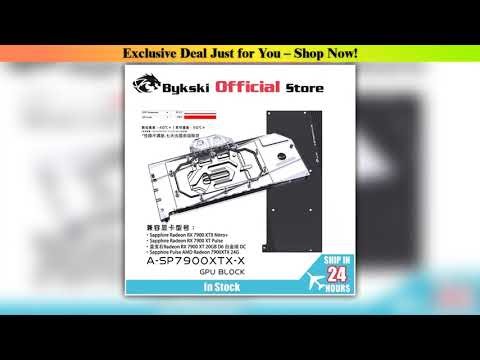 Unboxing Bykski GPU Block Use for Sapphire Radeon RX 7900 XTX Pulse Nitro Video Card Water Cooling