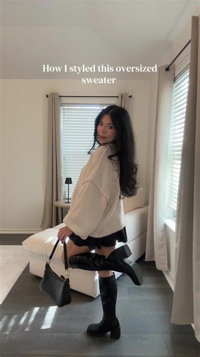 This sweater is everything!!! You can pair it with so much and dressed it up or wear it more casual! Def getting it in other colors 😍