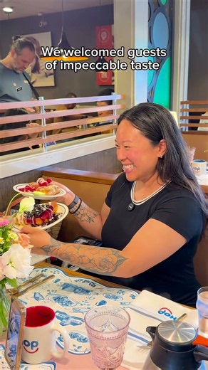 Celebrating the launch of Stuffed French Toast at IHOP Hollywood 🫐🍓