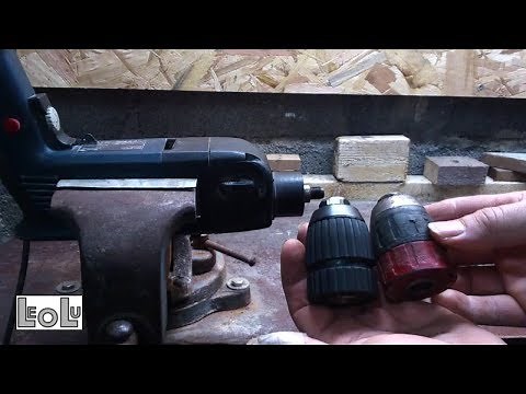 Changement du mandrin d'une perceuse