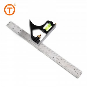 [Hot Item] 12" 300mm Customized Logo and Color Combination Square Angle Ruler