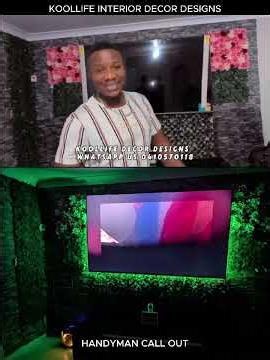 How to install TV background Cheap way by Handyman Man Near Me