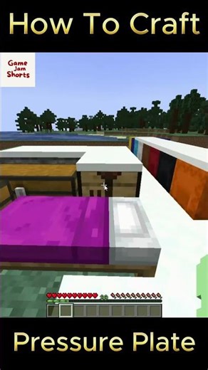 How To Craft Pressure Plate #minecraft #shorts