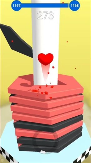 Stack ball highest score max lvl1168 gameplay #stackball #viral​ ​#shorts #gaming