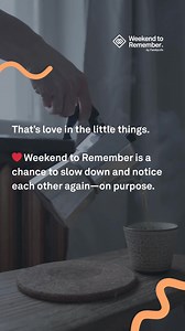 One Weekend 🤝 Stronger Marriage God never intended you to face life or marriage alone. Weekend to Remember is an intentional marriage getaway where you and your spouse grow closer through let’s-get-real talks, hilarious stories from speaker couples, and a date night (a real date night!) out. There are dozens of locations to choose from, so you can stay close to home, or get away from it all. | FamilyLife