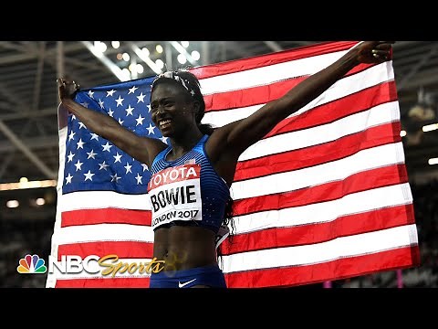 Tori Bowie leans to win 100m dash at 2017 Track & Field World Championships | NBC Sports