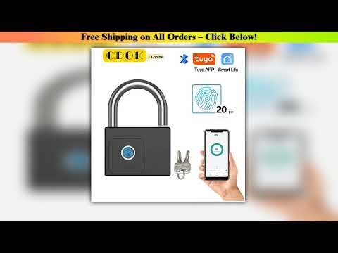 CDOK P70 Tuya Bluetooth Smart Padlock, Heavy Duty Padlock for Warehouse, IP65 Waterproof, Built-in
