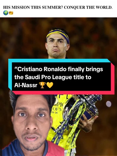 “Cristiano Ronaldo finally brings the Saudi Pro League title to Al-Nassr 🏆💛 Pressure, criticism, and doubters everywhere… but Ronaldo delivered when it mattered most 🐐🔥 @Jersey Lab @Junior Ceylon #creatorsearchinsights #alnassr #ronaldo #saudiproleague #alhilal