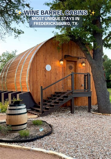 Experiencing Unique Wine Barrel Cabins in Fredericksburg