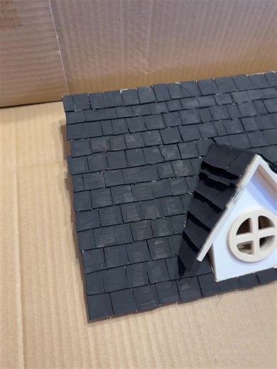 Dollhouse Mansion Roof Renovation with Kmart Finds