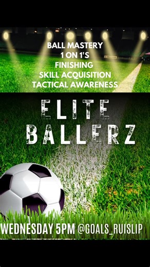 YOUTH ATHLETIC DEVELOPMENT | DM FOR MORE INFORMATION.... THIS SESSION WILL BE MORE BALL FOCUSED.... @GOALS_RUISLIP #wednesday 5pm #football #Ballmastery #skills... | Instagram