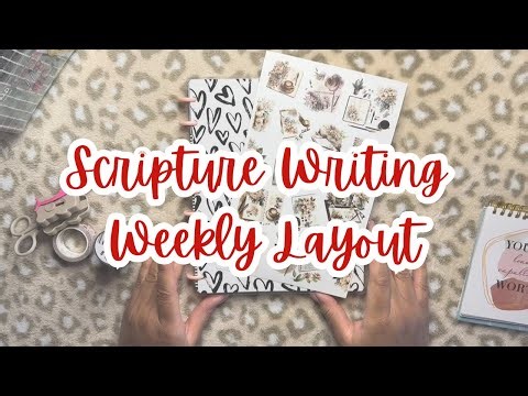 Scripture Writing Weekly Layout| Faith Planning 