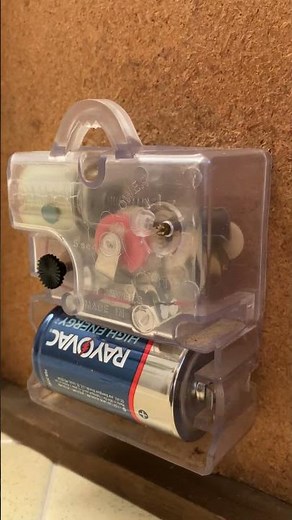 Vintage Primex Clock Movement Uses D Cell Battery