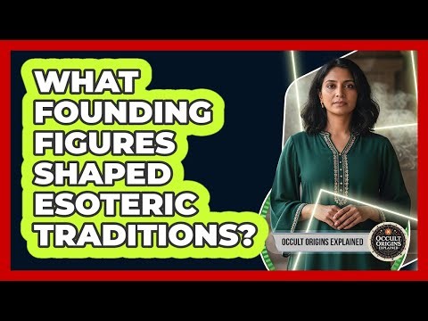 What Founding Figures Shaped Esoteric Traditions?