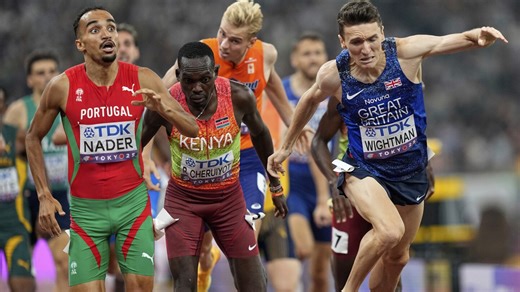Portugal's Isaac Nader is the out-of-nowhere winner of men's 1,500 meters at world championships