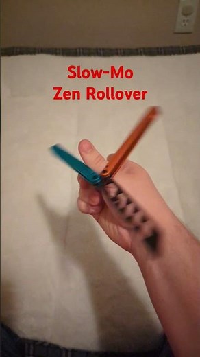 Zen Rollover SlowMo #butterflyknife #balisongtricks #balisongcommunity #balisongtutorial #blade #edc