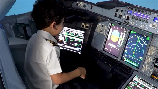 6-Year-Old Genius Kid Becomes Etihad Airways Pilot for a Day