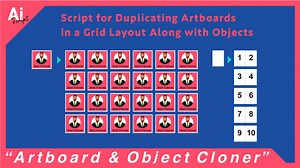 Duplicate artboards Script For Adobe Illustrator - H N