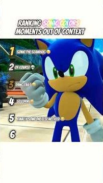 Ranking Sonic Colors Moments Out Of Context 🔵💨 👽🌈