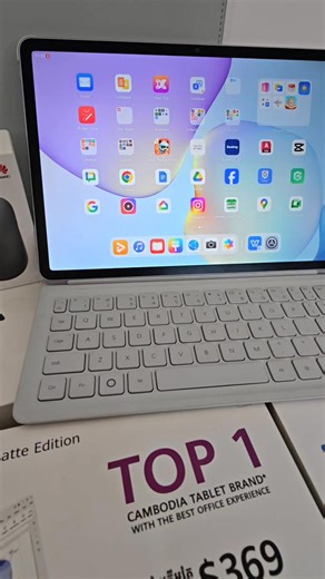 #ថេប្លេតប្រើកម្មវិធីofficeកុំព្យូទ័រversion #OfficePCLevel #Huawei MatePad 11.5 papernatte Ram8G/256G =389$ មានប៊ិច មានថែមកាដូមួយឈុត 🔥កម្មវិធី Office កុំព្យូទ័រ Version ប្រើដោយឥតគិតថ្លៃ (free lifetime licence ពេញមួយជីវិត) 🔥ដំឡើងពុម្ភអក្សរខ្មែរដោយសេរី និងសរសេរអក្សរខ្មែរ Unicode 🔥ប្រើកម្មវិធី PowerPoint កុំព្យូទ័រ Version 🔥ប្រើកម្មវិធី Excel កុំព្យូទ័រ Version 🔥ប្រើកម្មវិធី Word កុំព្យូទ័រ Version 🔥Save ឯកសារជា file PDF, JPEG, PNG ... 🔥ផ្ទេរឯកទៅកុំព្យូទ័រដោយមិនផ្លាស់ប្តូរទម្រង់ (format) និង