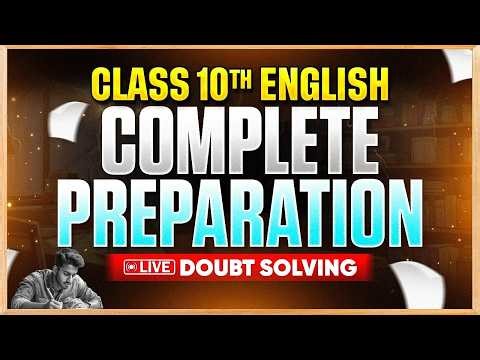 MP Board Class 10 English 🔥| Board Se Pehle Sidhi Baat | Live Doubt Session