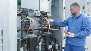 Resistance test of temperature sensors in the cooling supply section of the ventilation unit