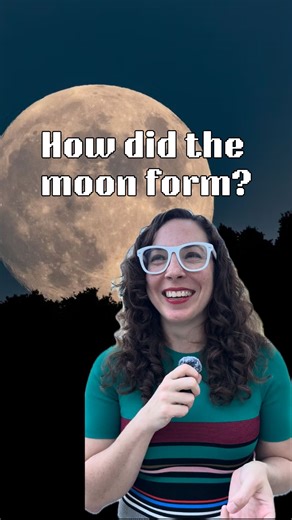 Prof. Erika Hamden on Instagram: "How did the moon form? The early solar system was just smashing things willy-nilly"