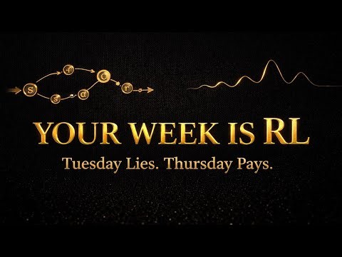 Reinforcement Learning in Real Life: How Your Week Trains You (Q-Learning Explained)