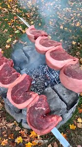 153K views · 2.1K reactions | Skewered steak | Over The Fire Cooking by Derek Wolf | Facebook