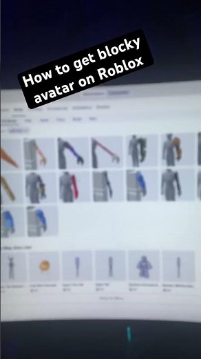 #roblox How to get the blocky avatar on Roblox
