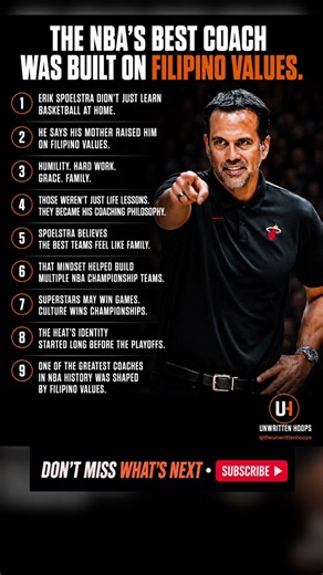 Erik Spoelstra Says Filipino Values Built His Championship Culture 🇵🇭🏆