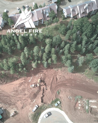 16K views · 195 reactions | The base area around the bottom terminal of Angel Express, New Mexico's first high-speed six-person chairlift, is taking shape one scoop of dirt at a time. These machines are grading and building the path for skiers/riders to slide down to the new base. Thanks to the hard work of our wonderful people, Angel Fire Resort continues to improve. | Angel Fire Resort | Facebook