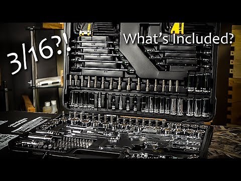 DeWalt 200 Piece Mechanics Tool Kit DETAILS what's in the box!