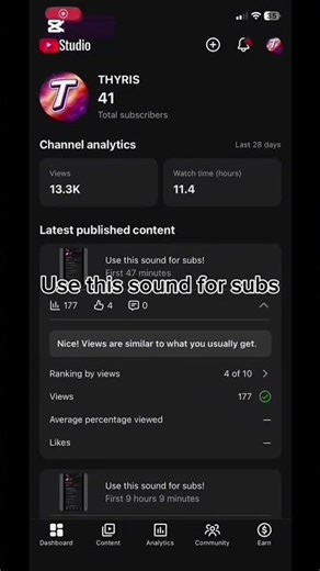 Use this sound for subs!