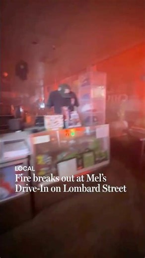 Fire breaks out at Mel’s Drive-In on Lombard Street
