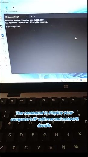 Command to Display your computer’s IP address and network details.