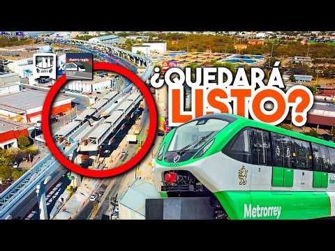 This is what the Metrorrey Line 6 in Monterrey looks like 3 months before the 2026 FIFA World Cup...