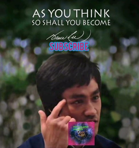 As You Think You Usual you Become _Bruce lee Motivation