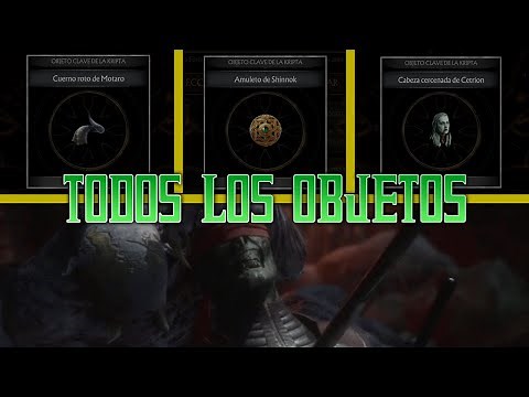 MK11 | Guía/Tutorial | Ubicación de TODOS los objetos clave, Puzzles & Acertijos de la KRIPTA