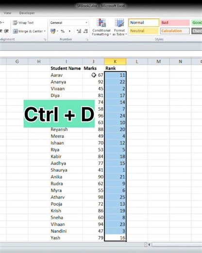 Excel RANK Formula Explained in 30 Seconds! 🏆