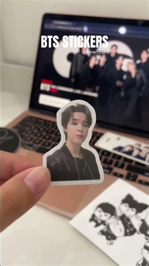 BTS STICKERS 💜 #btsmerchandise #btsmerch #btsstickers #sticker #stickers #stickershop #stickerart
