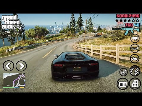 GTA 5 Android Gameplay on 1GB RAM - Low Graphic (GTA V Mobile)
